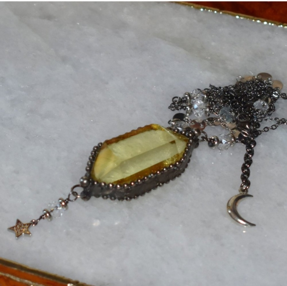 Faceted Brazilian Citrine Necklace